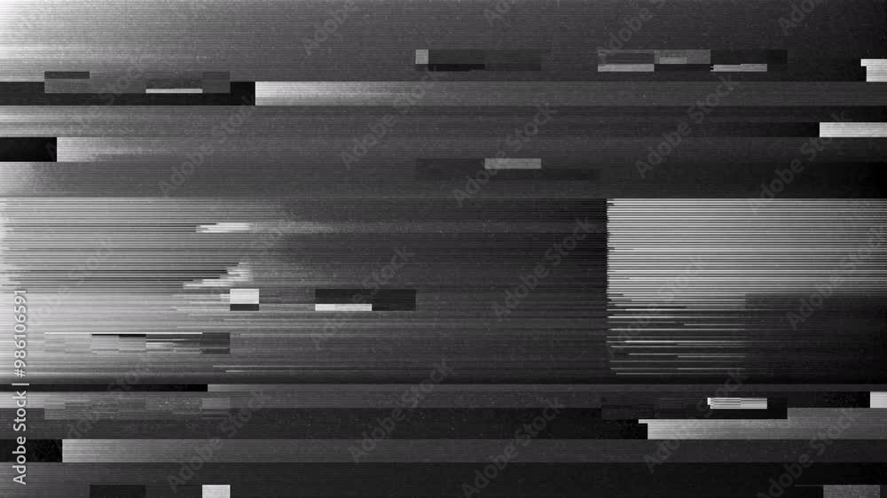 Glitchy cuts with black and white noise texture and grunge light for glitch noise transitions
Glitchy cuts with black and white noise texture and grunge light for glitch noise transitions