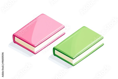 Illustration of books stack. School item. Education image for design.