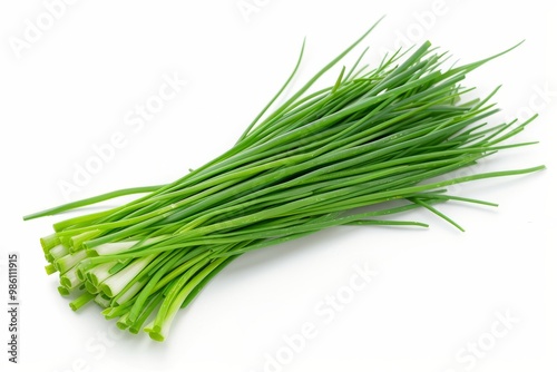 A fresh Chives isolated on white