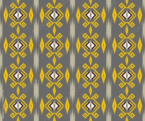 Seamless Pattern design by geometric shapes