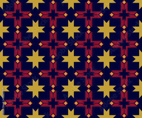 seamless pattern with stars