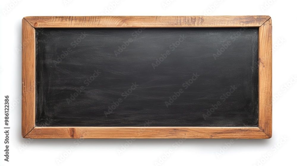 Empty wooden framed chalkboard isolated on white background. Empty wooden framed chalkboard isolated on white background.