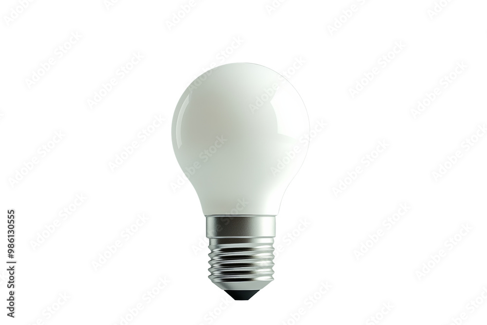 Energyefficient LED bulb with aluminum heat sink, advanced technology, on solid white background, single object., Energyefficient LED bulb with aluminum heat sink, advanced technology, on solid white background, single object.,