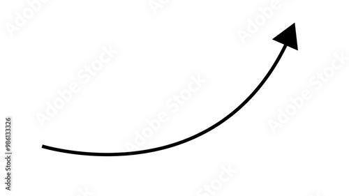 Wallpaper Mural business graph  up arrow animation 4k video. Business Growth And Success Arrow.  Concept of growth and profit. Torontodigital.ca