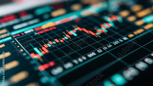 Dynamic Investment Portfolio in Fluctuating Stock Market, Selective Focus, Ai