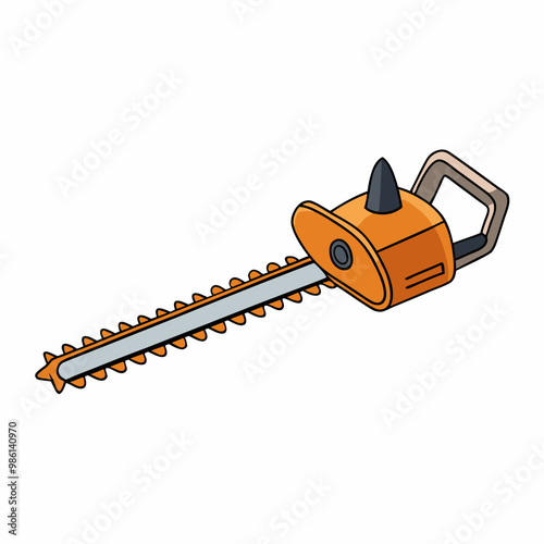 Hedge Trimmer Vector Illustration - Manual, Electric, Gas-Powered Tools SVG, Cricut Cut Files, Clipart for Silhouette