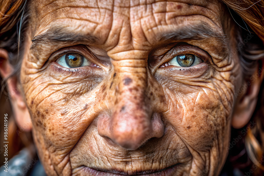 Capture the intricate details of skin, hair, or unique features. Focus on things like freckles, scars, or wrinkles that tell a story Capture the intricate details of skin, hair, or unique features. Focus on things like freckles, scars, or wrinkles that tell a story