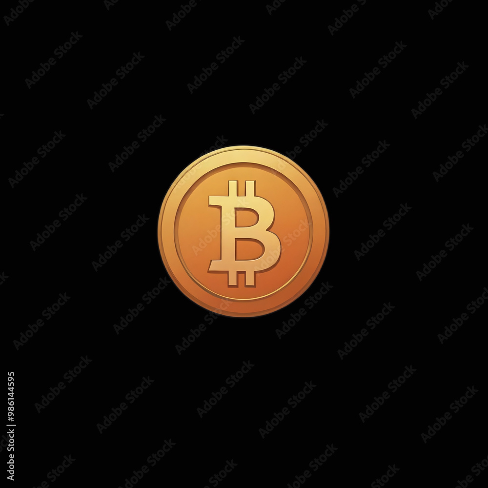 Golden Bitcoin Cryptocurrency Coin – Digital Currency Illustration for Blockchain, Finance, and Investment Concepts Golden Bitcoin Cryptocurrency Coin – Digital Currency Illustration for Blockchain, Finance, and Investment Concepts