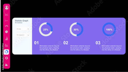 Dashboard infographic, charts, graph and graphic UI, UX, KIT elements. Info chart elements for online statistics and data analytics. Modern template dashboard. Mockup admin panel. Vector infographics