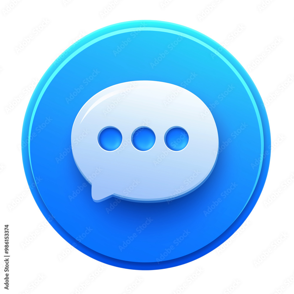 Blue text button on transparent background Blue text button on transparent background