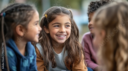 Joyful Children Engaging in Outdoor Play