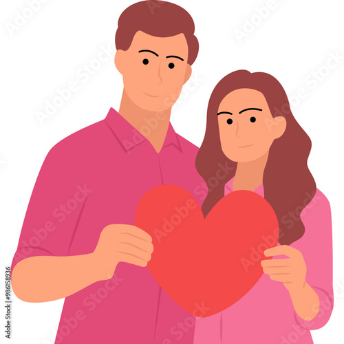 Valentine Couples Illustration