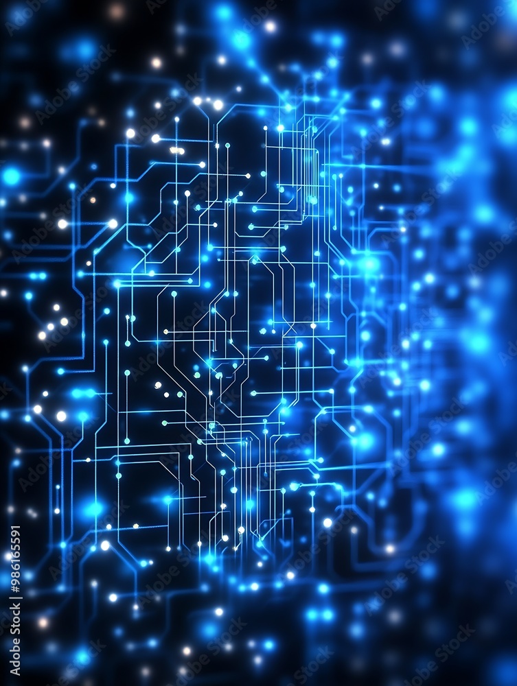 Obraz premium Technological background : Generative AI