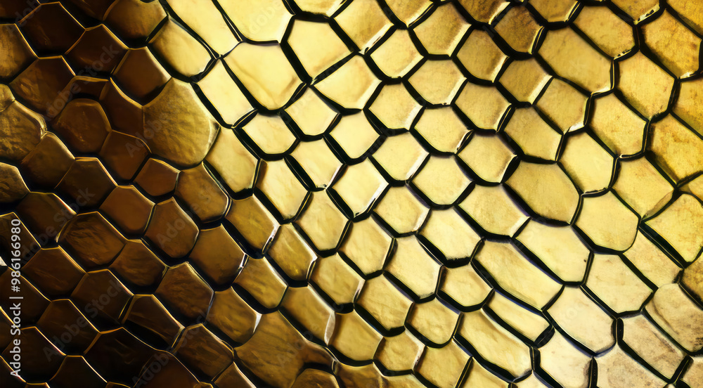 Gold metal abstract snake skin pattern background. Viper skin scale texture for wallpaper, banner, poster Gold metal abstract snake skin pattern background. Viper skin scale texture for wallpaper, banner, poster