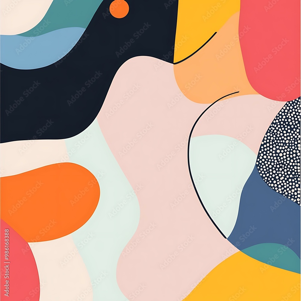 Abstract Colorful Shapes Pattern Abstract Colorful Shapes Pattern