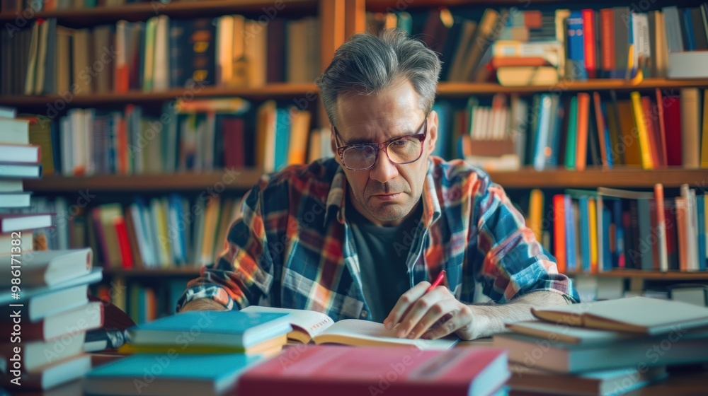An adult utilizing online study platforms, accessing digital textbooks, and taking interactive quizzes to track their progress An adult utilizing online study platforms, accessing digital textbooks, and taking interactive quizzes to track their progress