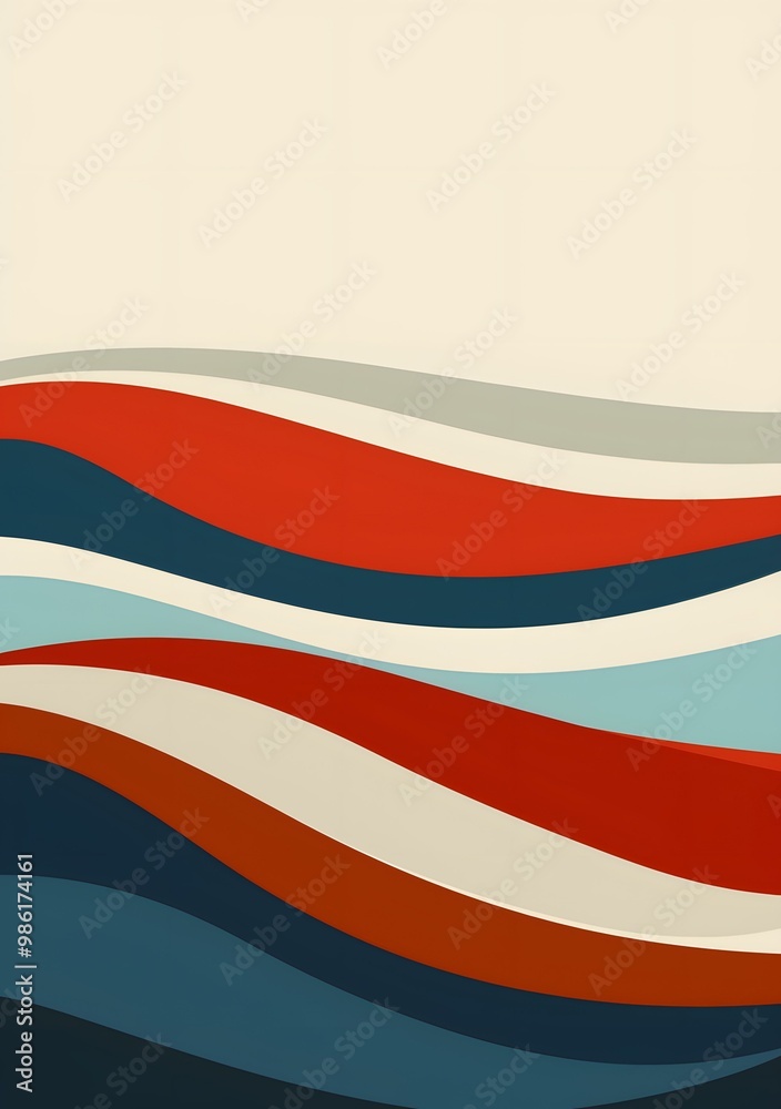 Obraz premium Abstract Background with Wavy Lines