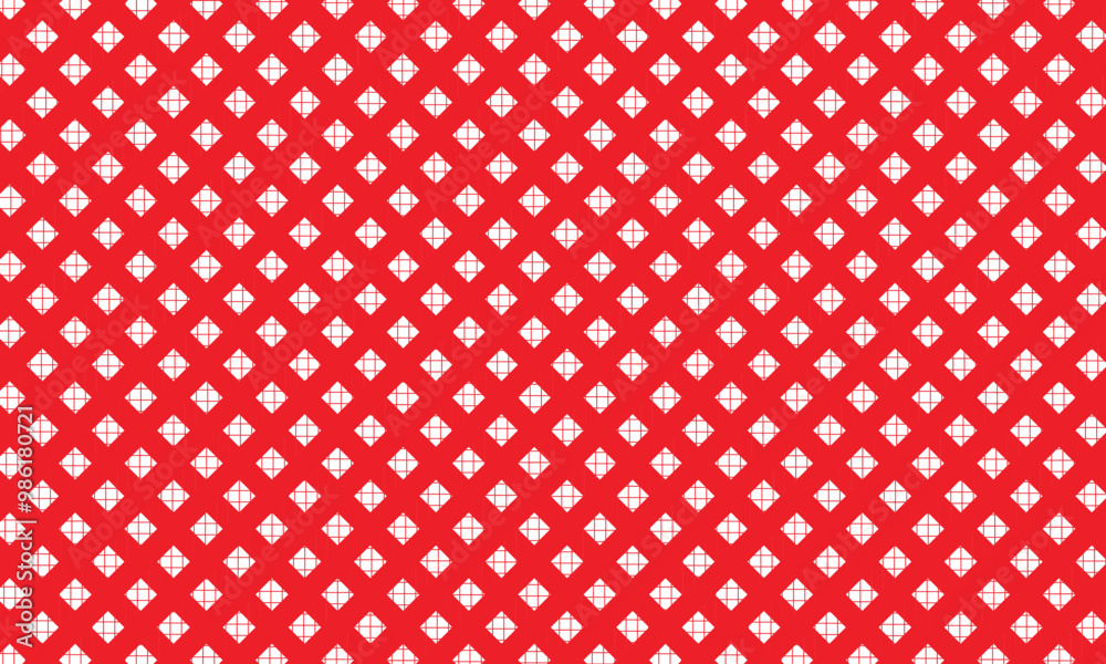 Red tablecloth diagonal backdrop seamless pattern. Vector Illustration Red tablecloth diagonal backdrop seamless pattern. Vector Illustration