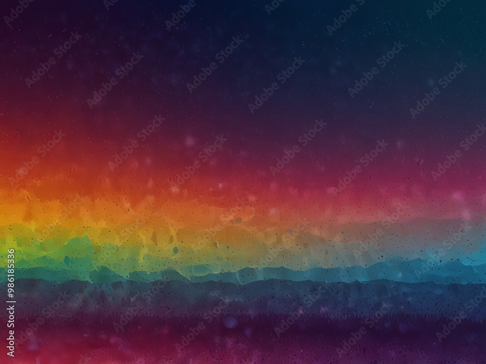 Fototapeta premium Dark blue, yellow, green and pink, glowing gradient rough background noise texture background web page header banner design.