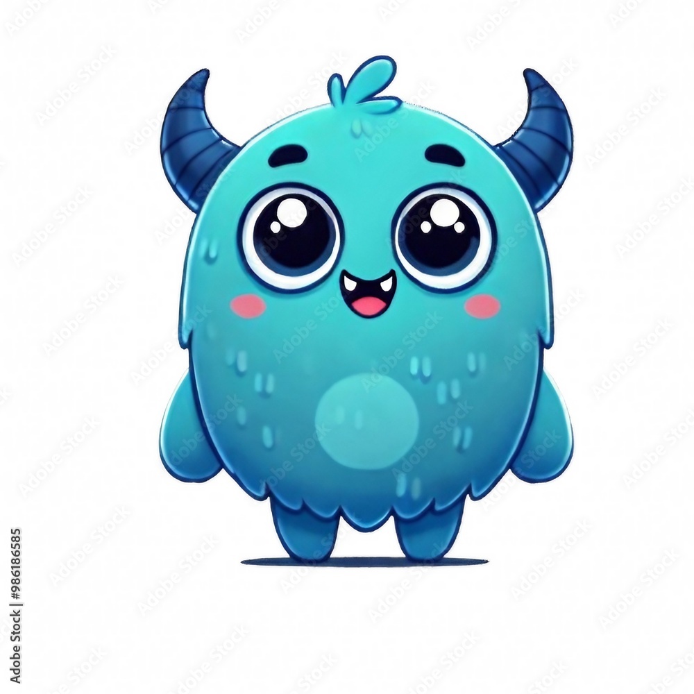 Fototapeta premium blue cartoon