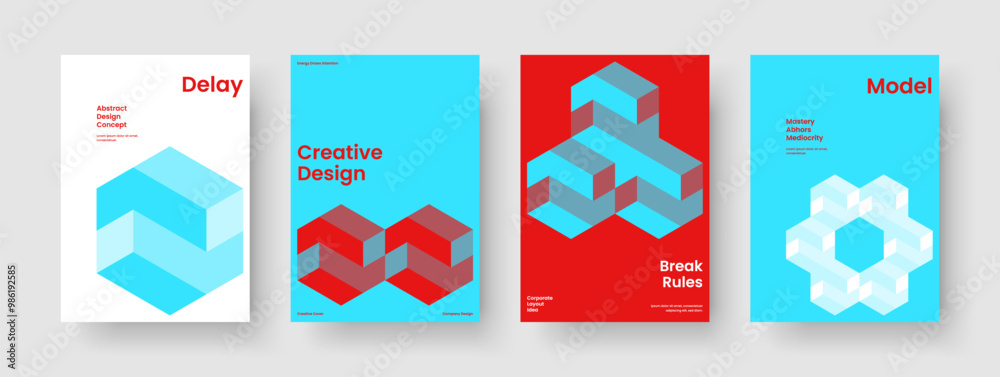 Fototapeta premium Creative Brochure Layout. Isolated Banner Template. Abstract Background Design. Business Presentation. Book Cover. Flyer. Poster. Report. Journal. Handbill. Notebook. Pamphlet. Advertising