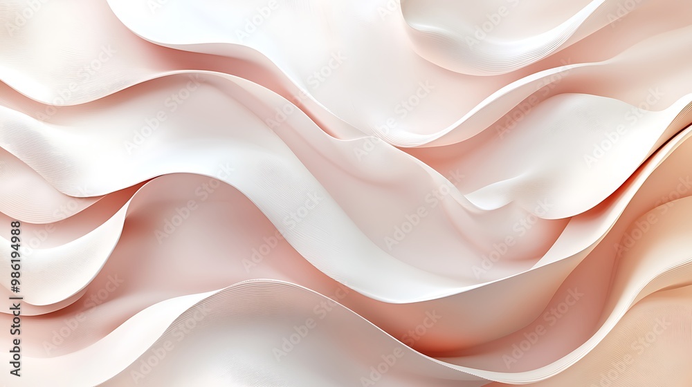 Delicate pink and white waves ripple across an abstract background, soft and serene. Delicate pink and white waves ripple across an abstract background, soft and serene.