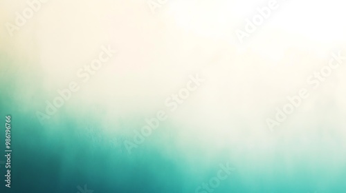 A smooth gradient of teal and white flows seamlessly, creating an abstract visual of calm.