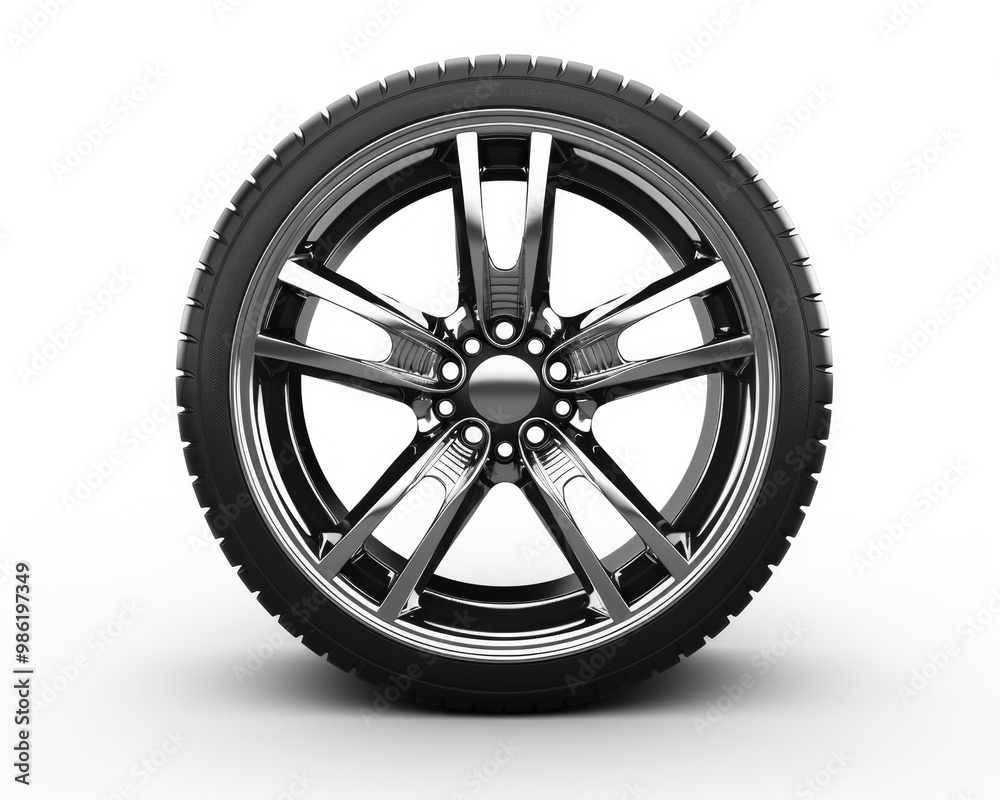 Tire Wheel. Car Alloy Wheel for Vehicle Automotive Transport Tire Wheel. Car Alloy Wheel for Vehicle Automotive Transport