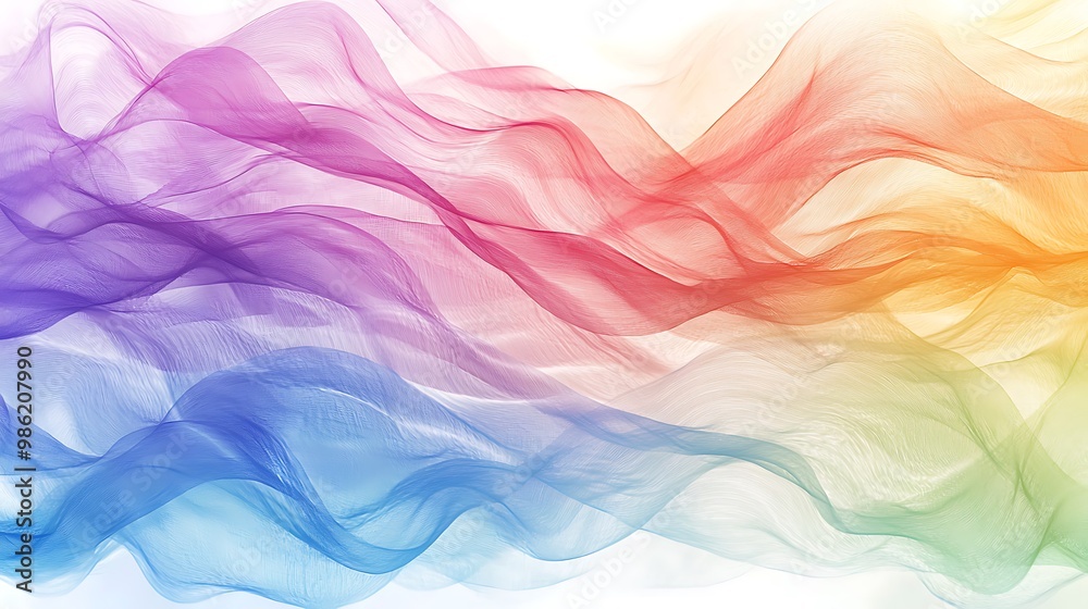 Colorful flowing fabric creates a dynamic abstract texture, blending hues in a smooth, tactile design. Colorful flowing fabric creates a dynamic abstract texture, blending hues in a smooth, tactile design.