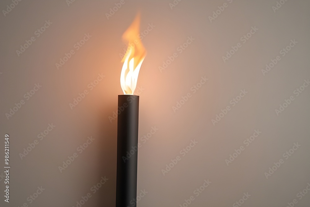 Illuminated Torch isolated on white background Illuminated Torch isolated on white background