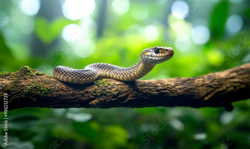 Tree with snake, empty space