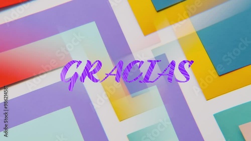 Gracias Title Animation with Gradients