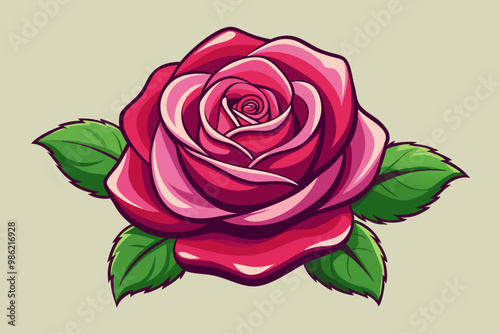 Rose Vector art and illustration photo