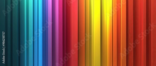 A rainbow gradient background with each color in the spectrum