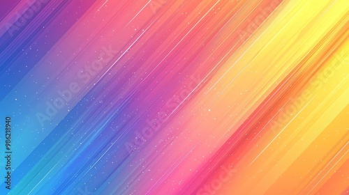 A rainbow gradient background, in a flat vector style, with a minimalistic design