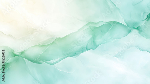 Wallpaper Mural A light blue and white background with a green line Torontodigital.ca