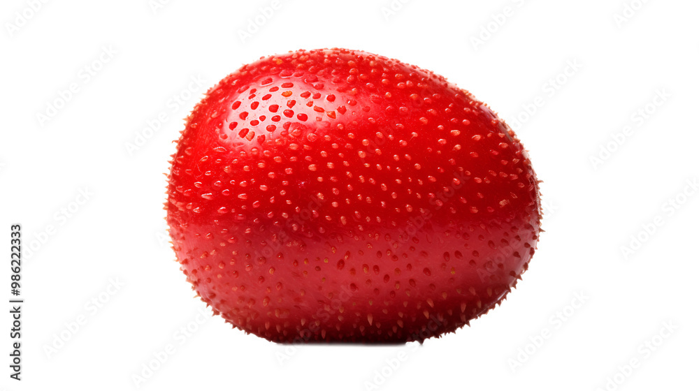 a red round object with small dots
a red round object with small dots