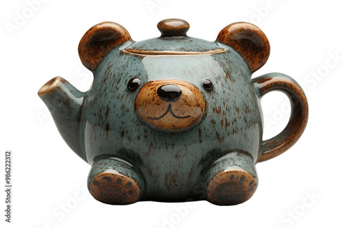 a tea pot shaped like a bear. 