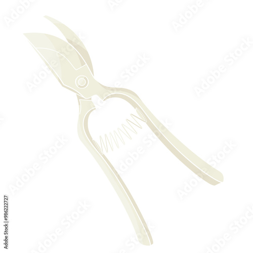 metallic shears for cutting flowers