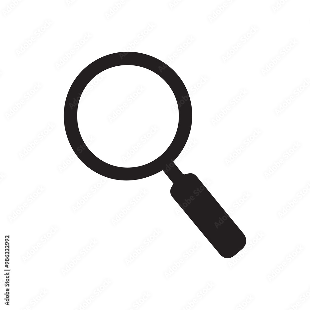 magnifying glass black and white icons on a background design. magnifying glass black and white icons on a background design.