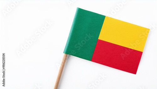 小さな紙のベナン共和国の国旗（small paper Benin flag）
 photo