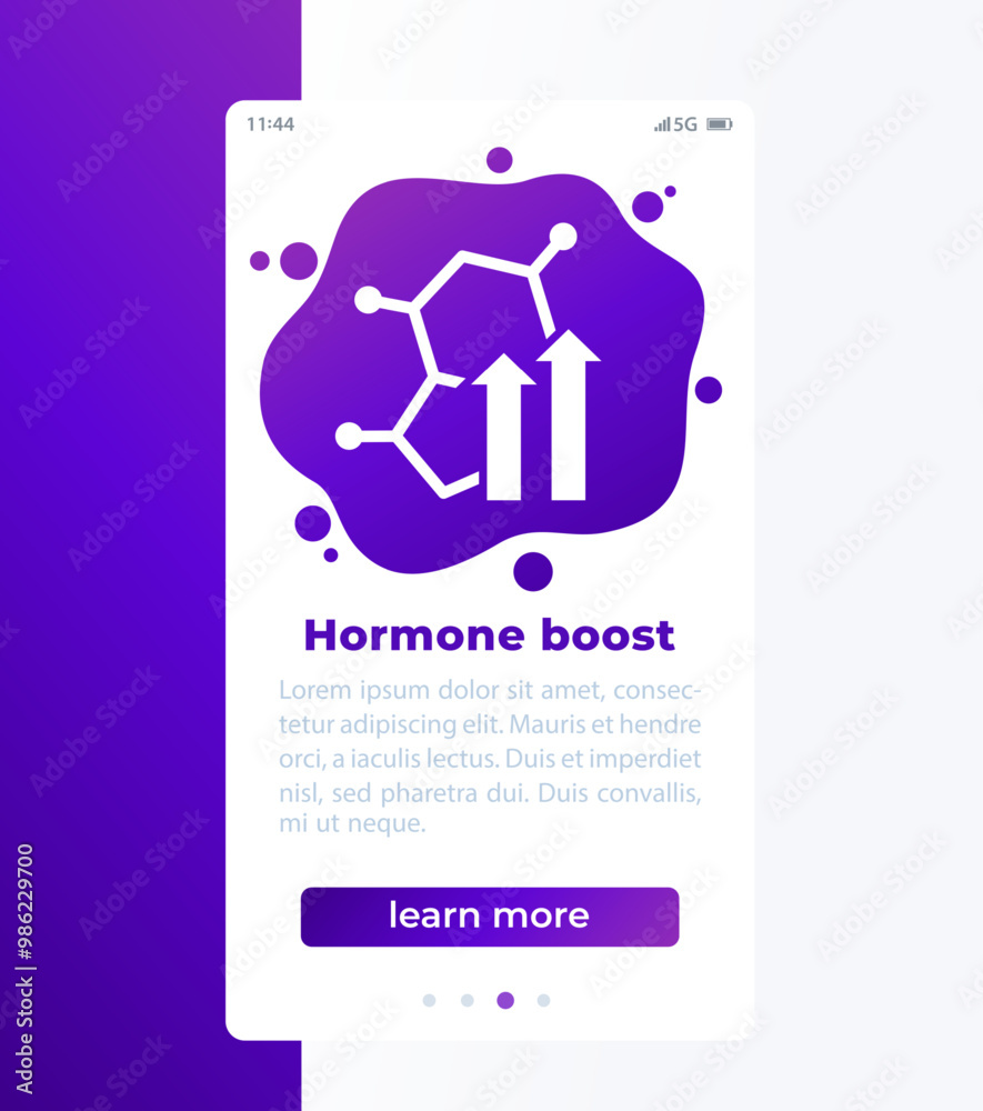 hormone boost mobile banner design