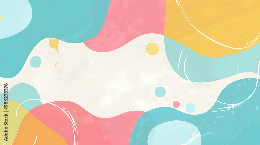 Fototapeta premium Abstract Colorful Background With Geometric Shapes