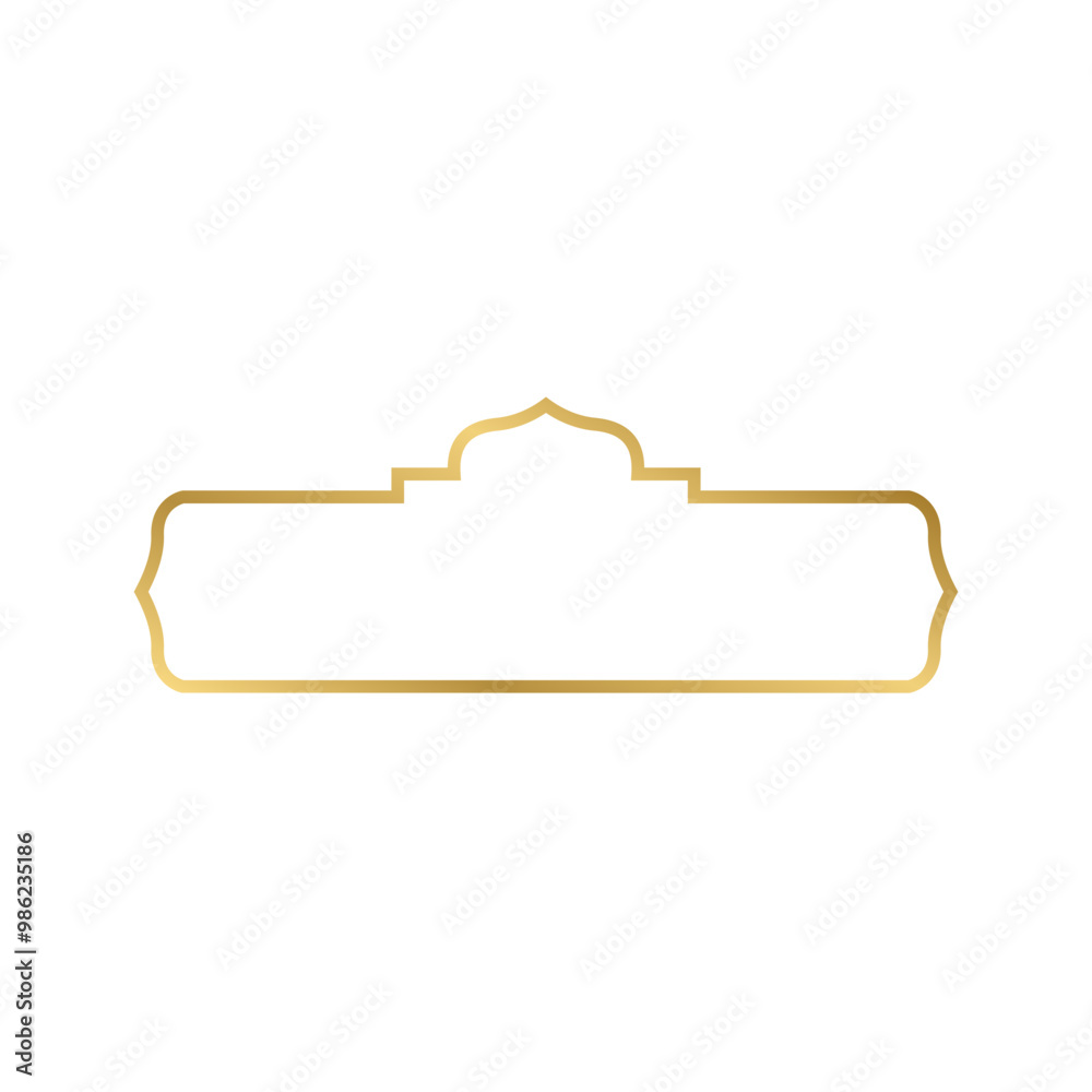 Islamic outline label