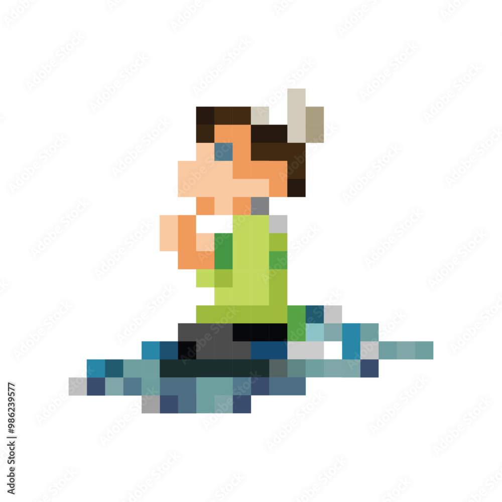 pixel art illustration of a boy praying. pixelated illustration of simple icon in flat style. Element graphic design template with a religious theme pixel art illustration of a boy praying. pixelated illustration of simple icon in flat style. Element graphic design template with a religious theme