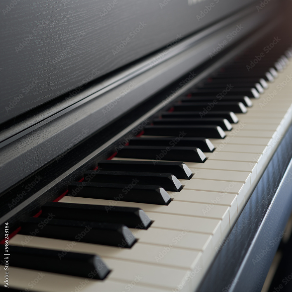 close-up of a piano keyboard fragment close-up of a piano keyboard fragment