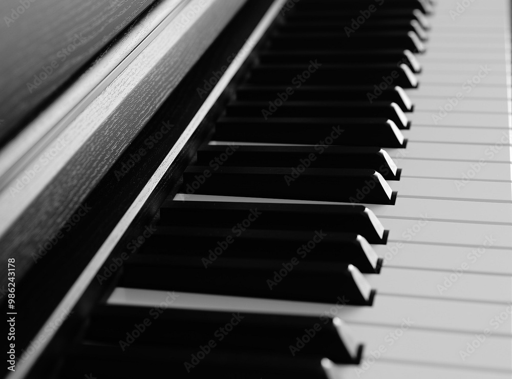close-up of a piano keyboard fragment close-up of a piano keyboard fragment