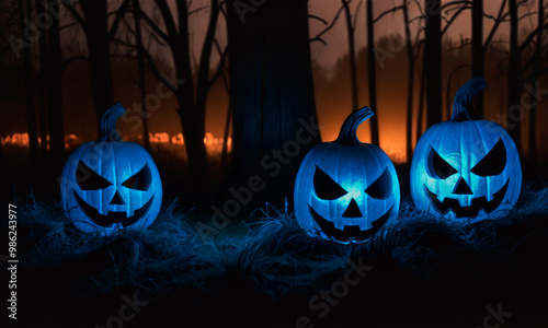 colorful Halloween themed illustrations