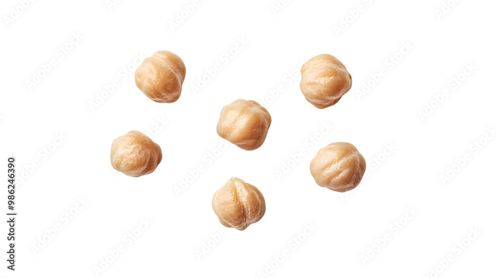 Isolated chickpeas on transparent background highlighting nutritious legumes Isolated chickpeas on transparent background highlighting nutritious legumes