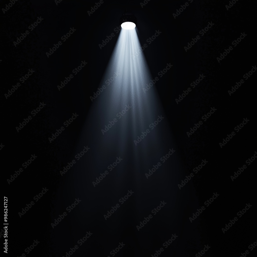 Light beam in dark room Light beam in dark room